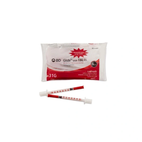 BD INSULIN SYRINGES (U-40) - 1X10