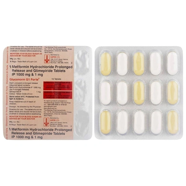  Rx GLUCONORM G1 FORTE  - 1X15