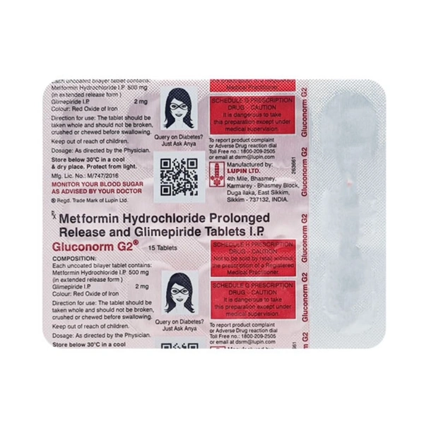  Rx GLUCONORM G2  - 1X15