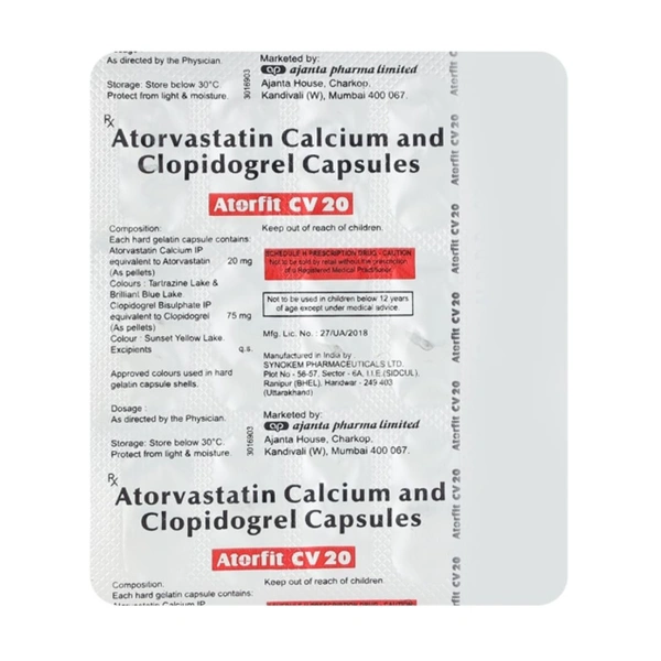  Rx ATORFIT CV 20 - 1X15
