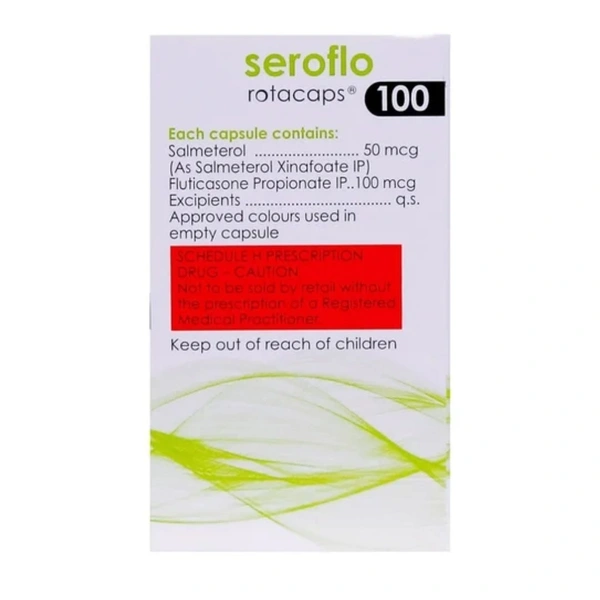  Rx SEROFLO ROTACAPS 100MG - 30 CASPULES