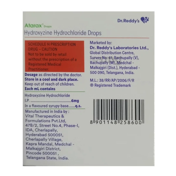 Rx ATARAX DROPS - 15 ML