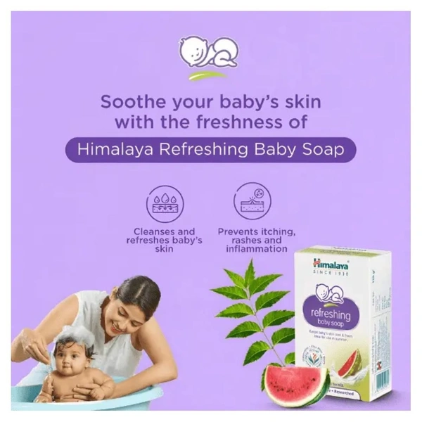 HIMALAYA REFRESHING BABY SOAP - 75 GMS