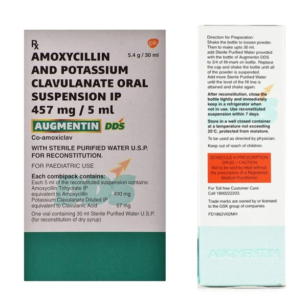Rx AUGMENTIN DDS SUSPENSION 30ML - 30ML