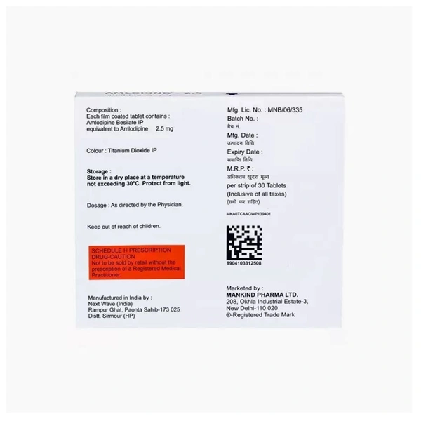Rx AMLOKIND 2.5 - 1X30