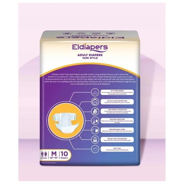 ADULT DIAPERS MEDIUM TAPE STYLE - MEDIUM