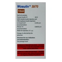 Rx WOSULIN 30/70 - 40 IU/ML -10ML - 10ML