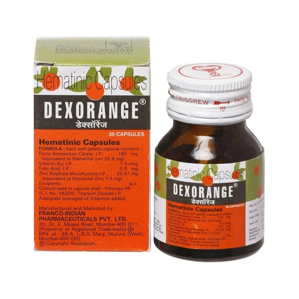 Rx DEXORANGE CAPSULES - 30 CAPSULES - 30 CAPSULES