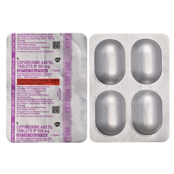 Rx CEFTUM 500-1X4 - 1X4