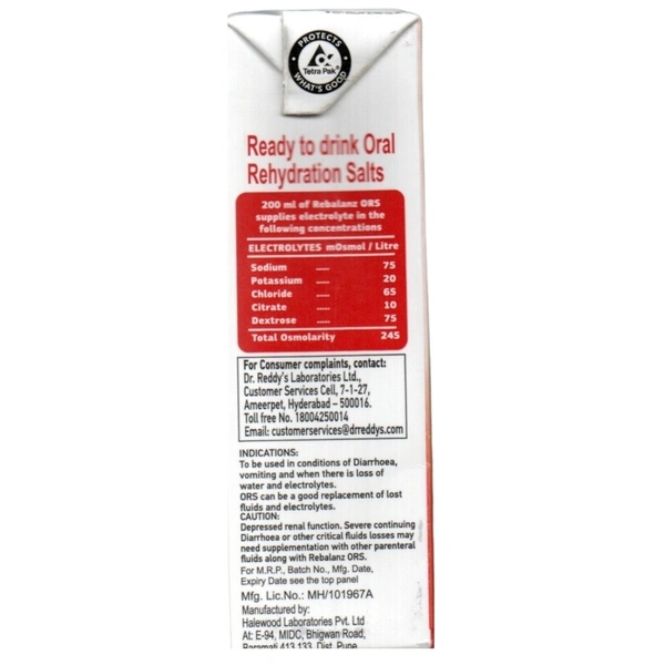 Rx REBALANZ ORS(WHO APPROVED)-200ML  - 200ML
