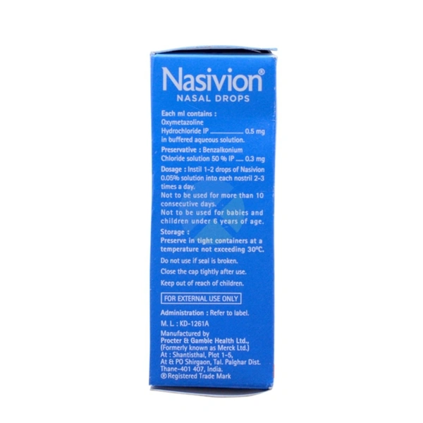 Rx NASIVION NASAL SPRAY ADULT-10ML - 10ML