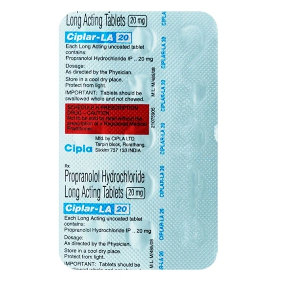 Rx CIPLAR LA 20 - 1X15