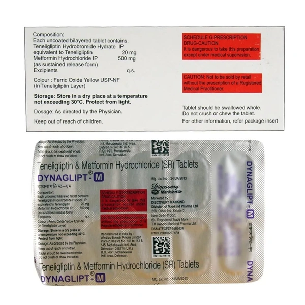 Rx DYNAGLIPT M  - 1X10