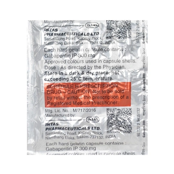  Rx GABAPIN 300 - 1X15