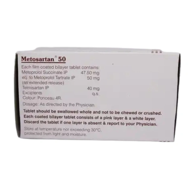 Rx METOSARTAN 50-1X10 TABLETS - 1X10 TABLETS