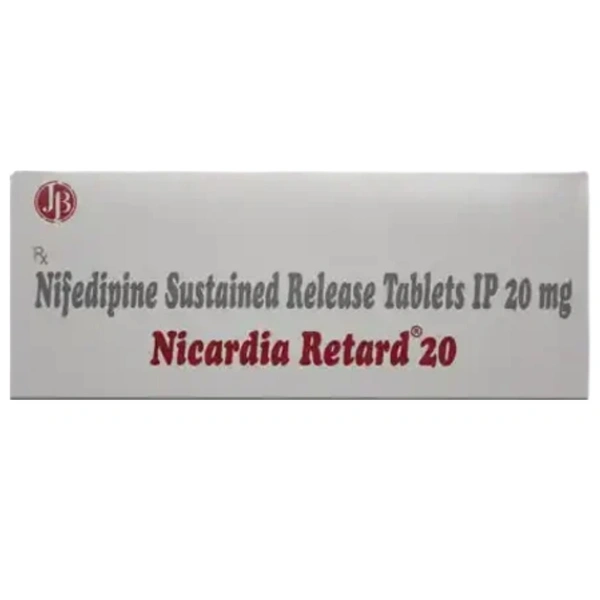 Rx NICARDIA RETARD 20-1X30 TABLETS - 1X30 TABLETS