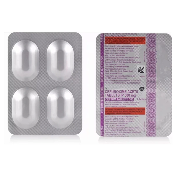 Rx CEFTUM 500 - 1X4