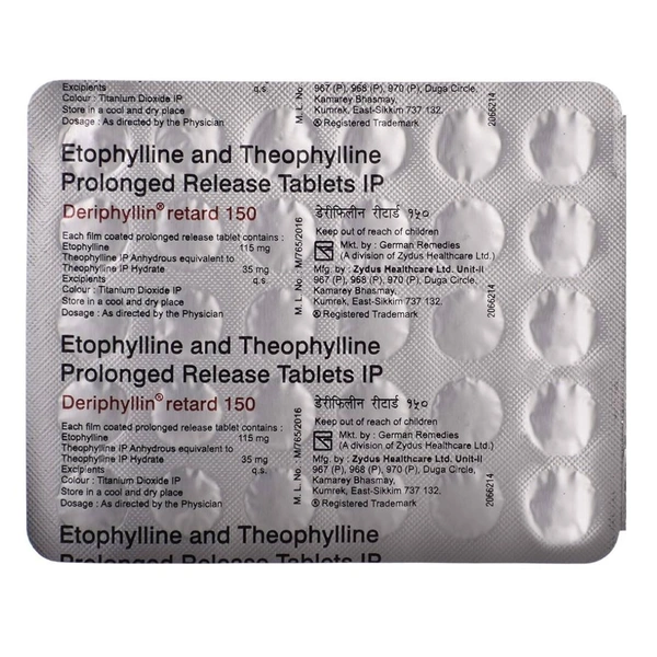 Rx DERIPHYLLIN RETARD 150 - 1X30