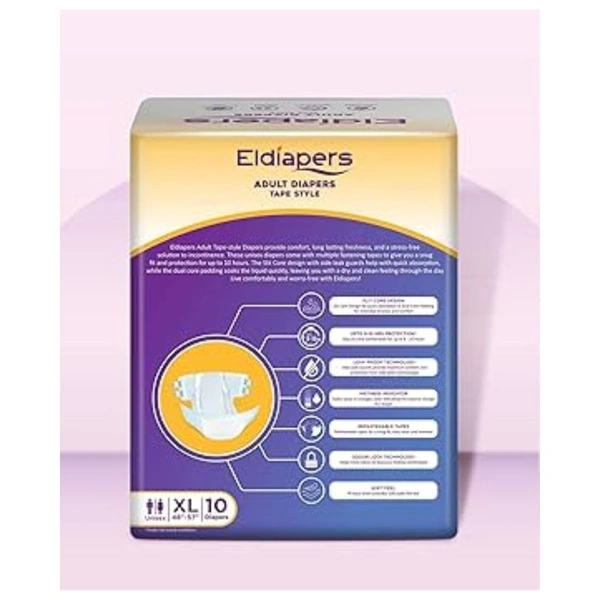 ADULT DAIPERS XTRA LARGE - TAPE STYLE - XTRA LARGE