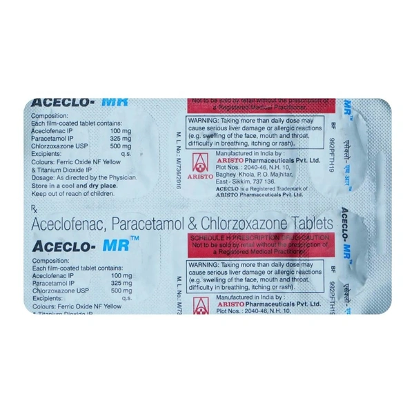 Rx ACECLO MR - 1X10 - 1X10