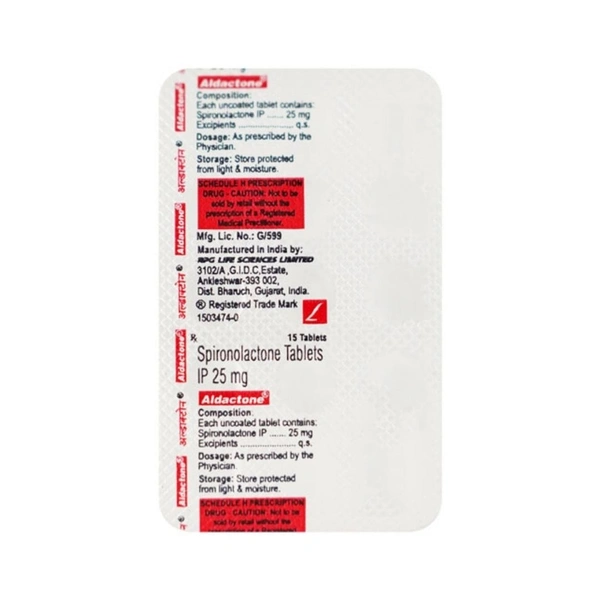 Rx ALDACTONE 25 - 1X15
