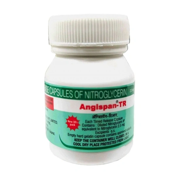 Rx ANGISPAN TR 2.5MG-30 CAPSULES - 30 CAPSULES