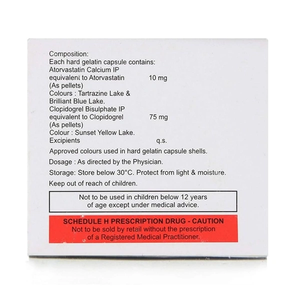 Rx ATORFIT CV 10 - 15 CAPSULES - 15 CAPSULES