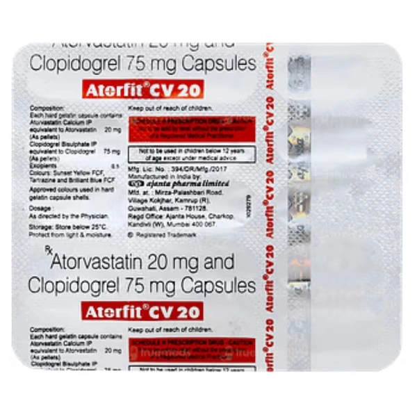 Rx ATORFIT CV 20 - 15 CAPSULES - 15 CAPSULES