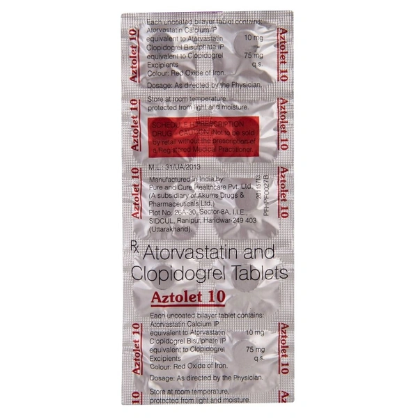Rx AZTOLET 10 -10 TABLETS - 10'S