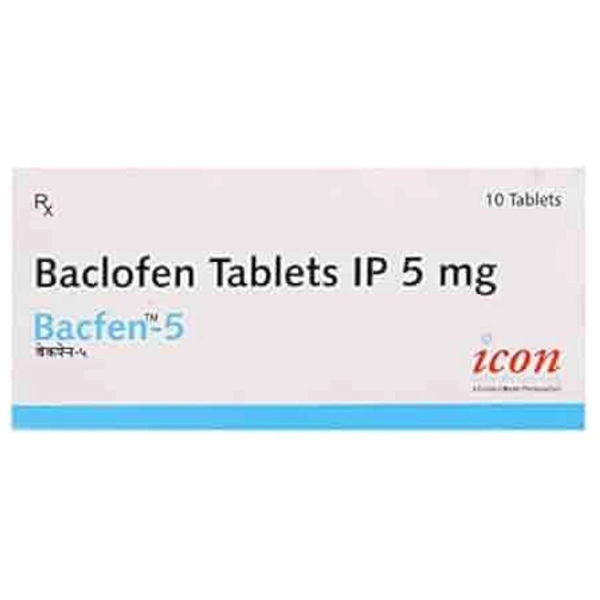 Rx BACFEN 5-1X10 TABLETS - 1X10 TABLETS