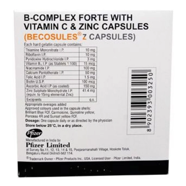 Rx BECOSULES Z -1X20 CAPSULES - 1X20 CAPSULES