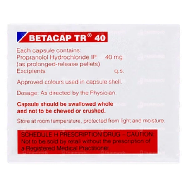 Rx BETACAP TR 40-1X10 CAPSULES - 1X10 CAPSULES