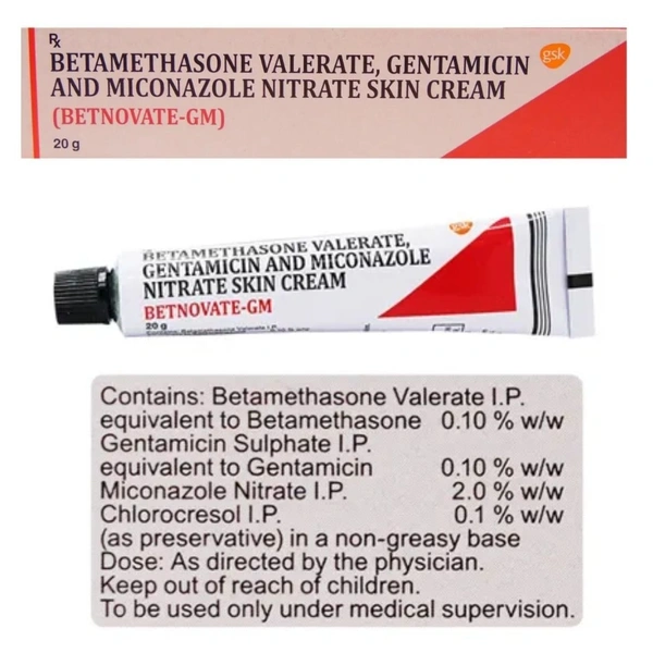 Rx BETNOVATE GM SKIN CREAM 20GMS - 20GMS