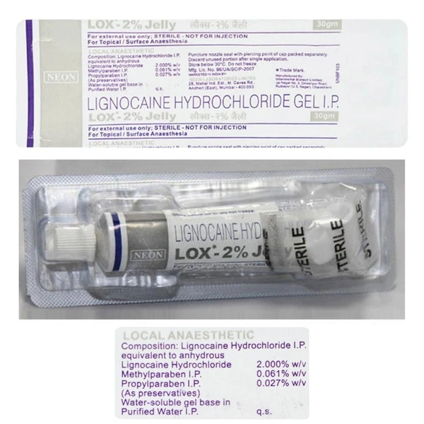 Rx LOX 2% JELLY-30GMS - 30GMS