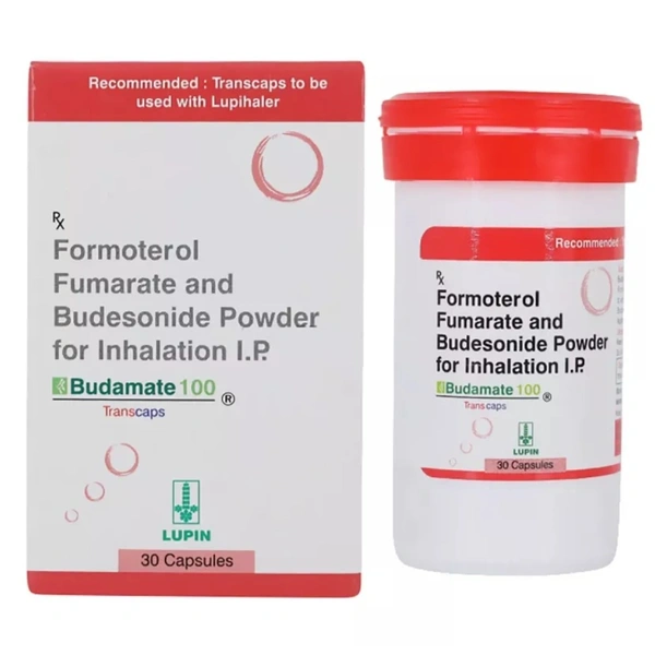 Rx BUDAMATE 100 TRANSCAPS-30  CAPSULES - 30 CAPSULES