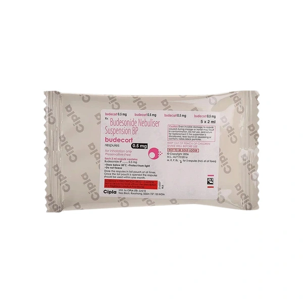 Rx BUDECORT 0.5MG RESPULES - 5X2.5ML - 5X2.5ML
