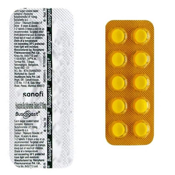 Rx BUSCOGAST - 1X10 TABLETS - 1X10