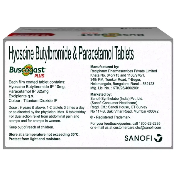 Rx BUSCOGAST PLUS - 1X10 - 1X10