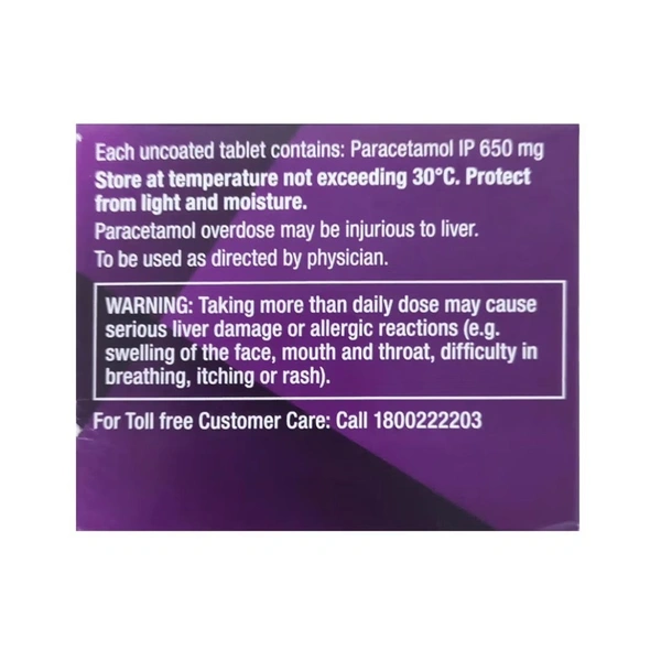 Rx CALPOL 650-1X15 TABLETS - 1X15 TABLETS