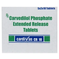 Rx CARDIVAS CR 10 - 1X10 TABLETS - 1X10 TABLETS
