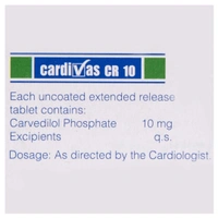 Rx CARDIVAS CR 10 - 1X10 TABLETS - 1X10 TABLETS