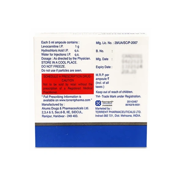Rx CARNISURE INJECTION 1GM/5ML - 1GM/5ML
