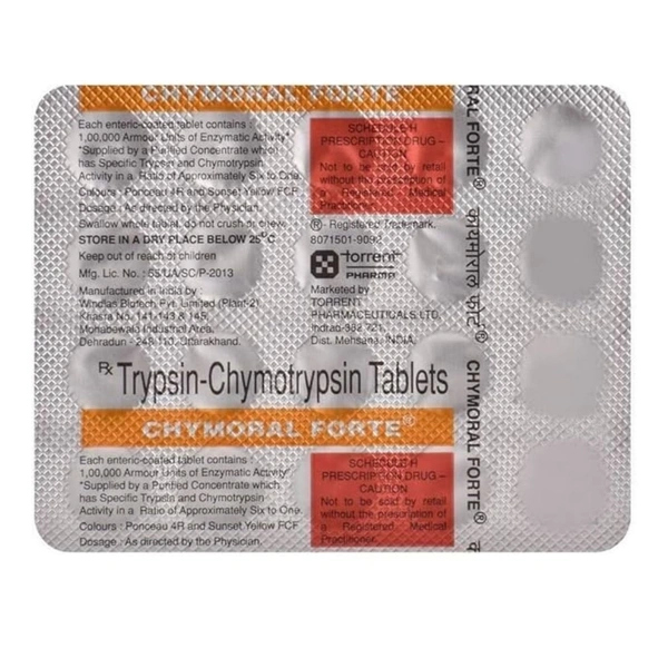 Rx CHYMORAL FORTE-1X20 TABLETS - 1X20