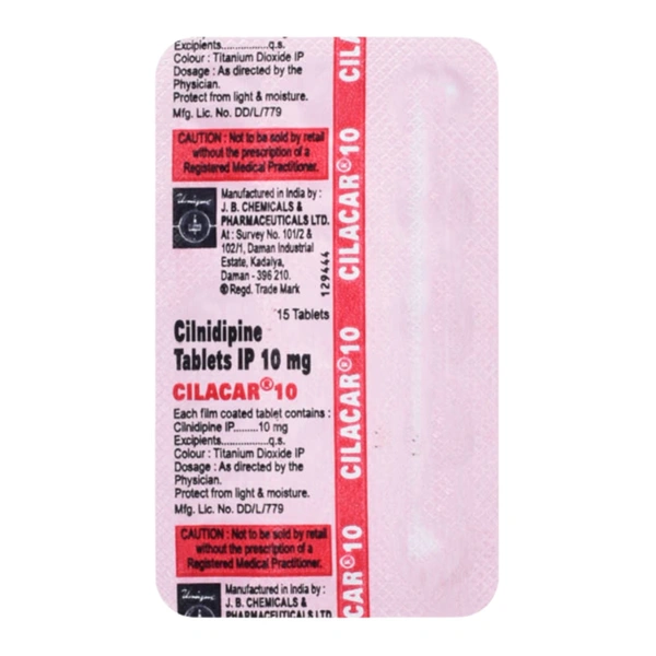 Rx CILACAR 10-1X15 TABLETS - 1X15 TABLETS