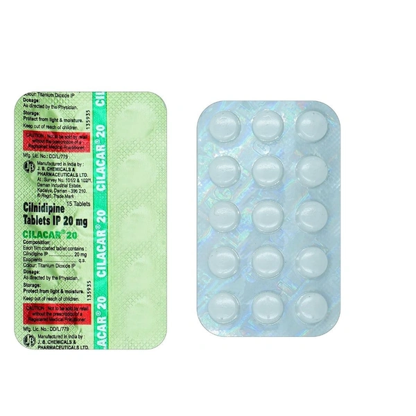 RX CILACAR 20-1X15 TABLETS - 1X15
