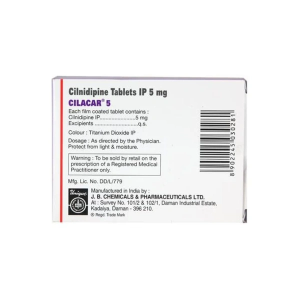 Rx CILACAR 5MG-1X10 TABLETS - 1X10 TABLETS