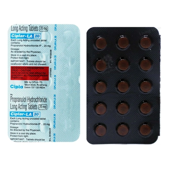 Rx CIPLAR LA 20-1X15 TABLETS - 1X15