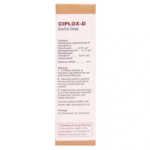 Rx CIPLOX D EYE/EAR  DROPS -10ML - 10ML