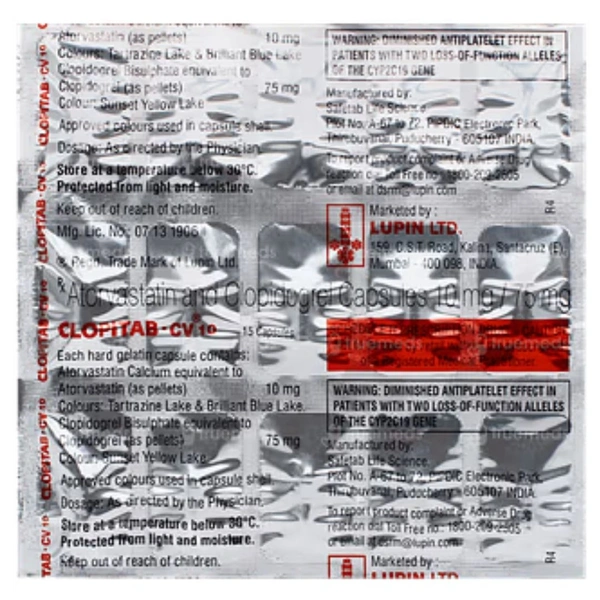 Rx CLOPITAB CV 10 -1X15 CAPSULES - 1X15 CAPSULES