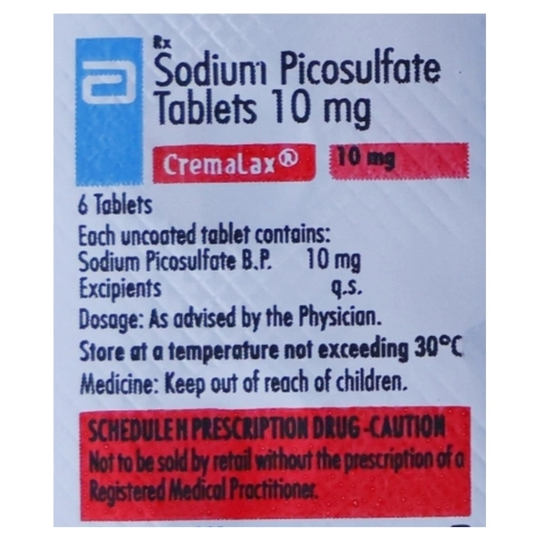 Rx CREMALAX 10MG - 1X6 TABLETS - 1X6 TABLETS